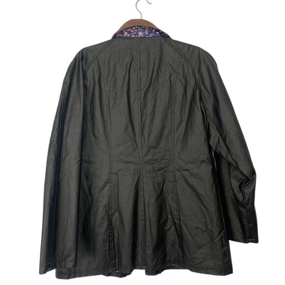 Barbour Womens Coated Black Jacket XL - Picture 4 of 4